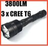 TrustFire 3800 Lumens 3xCREE XM-LT6 LED Zaklamp kortere Versie